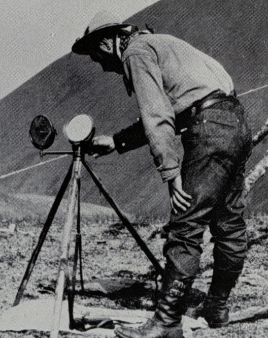 A man with a heliography